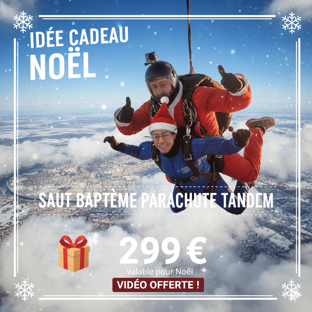 Offre saut en parachute noël
